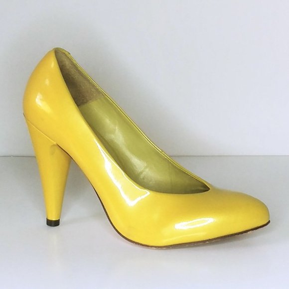 Aldo Shoes - Aldo Frloeca Yellow Pump - Size 7.5